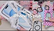 iPhone 15 Plus (blue) UNBOXING cute & aesthetic  setup, iOS customization, accessories ft CASEBANG