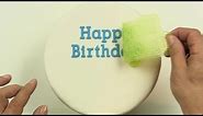Happy Birthday On a Cake, Easy Perfect Cake Decorating with Flexabets®