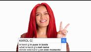 KAROL G Answers the Web's Most Searched Questions | WIRED