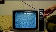 Vintage TV with Static