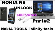 Nokia N8 |Part2| & Unlock Security code And password reset ! Best Tools Infinity Tools 100% work