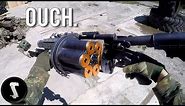 Possibly the Most Painful Airsoft Gun in Existence (40mm Grenade Launcher)