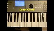 How To Play D Sus4 Chord On Piano and Keyboard