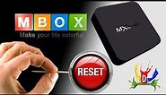 Seu TV Box MXQ 4k PAROU? Aprenda a reset restaurar de fabrica seu tv box.