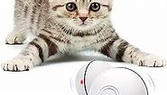 YOFUN Smart Interactive Cat Toy - Newest Version 360 Degree Self Rotating Ball, USB Rechargeable Wicked Ball, Build-in Spinning Led Light, Stiulate Hunting Instinct for Your Kitty (White)