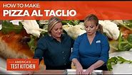 How to Make the Best Pizza al Taglio with Arugula and Fresh Mozzarella