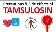 Tamsulosin hcl 0.4 mg capsules for BPH - Precautions & side effects | flomax