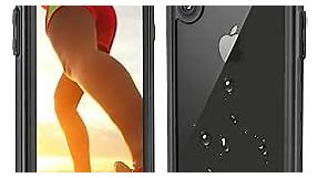 iPhone Xs Max Waterproof Case, iPhone Xs Max Cases Shockproof Underwater Full Body Impact Protective Case for iPhone Xs Max with Bulit-in Screen Protector (Transparent Black, 6.5 inch)