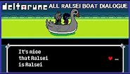 All Ralsei boat dialogue options - Deltarune Chapter 2