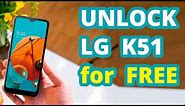 🥇 Unlock LG K51 from metroPCS, T-Mobile - Device Unlock