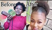 How to style natural hair using eco styler gel //4c hair.