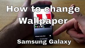 Samsung Galaxy S7 - How to change wallpaper