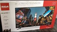 RCA 55” 4K Ultra HD Television UNBOXING - (RTU5540-C)