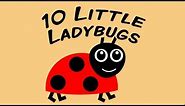 10 Little Ladybugs | counting song for children
