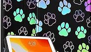 for iPad 5th/6th Generation Case, for Apple iPad Air 1st/2nd Gen, for iPad Pro 9.7 Inch Case Cute Kids Boys Women Teen Girls Kawaii Paw Print Design Folio Cover for iPad 5/6, Air 1/2, Pro 9.7