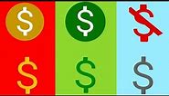 YouTube Dollar sign meanings | yellow | green dollar| gray dollar sign | USA | YouTube monetization