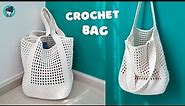 🧶Amazing DIY Crochet Bag | Crochet Bucket Tote Bag | Super Easy Crochet Net Bag | ViVi Berry Crochet