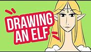 HOW TO DRAW AN ELF FACE, Step By Step! Easy Drawing Tutorial