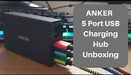 ANKER 5 port USB charging Hub Unboxing