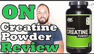 Micronized Pure Creatine Powder Optimum Nutrition Supplement Review