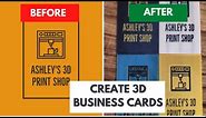 Create 3d business cards with Bambu Studio. (Full workflow)