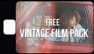 FREE VINTAGE FILM OVERLAY PACK | TUTORIAL | WORKS ON ALL EDITING SOFTWARES