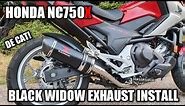 Honda NC750x Black Widow Exhaust Install