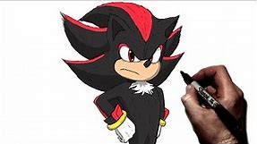 How To Draw Shadow The Hedgehog | Step By Step | Sonic