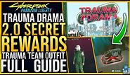 Cyberpunk 2077: Trauma Drama SECRET REWARDS - How To Get Trauma Team Outfit & More - Arcade Game