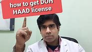 How to get DOH license ( HAAD ) to work as doctor or other medical professional in Abu Dhabi