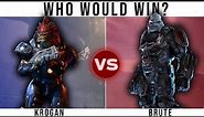 BRUTE (Halo) vs. KROGAN (Mass Effect) | Who Would Win?