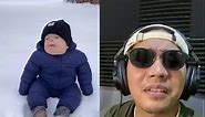 Baby talking in the snow meme song?