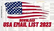 Download Free 1000 USA Email Addresses list - List of Emails
