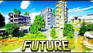 Minecraft - Futuristic GreenPeak City Map - Cinematic Tour & Download
