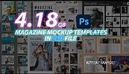 Magazine Mockups Templates In PSD File | Download For Free