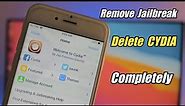 How to Unjailbreak any iPhone || How to Delete CYDIA from iPhone