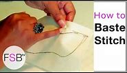 How to Baste Stitch