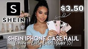 Shein iPhone Case Haul ♡ Luxury & Girly Cases UNDER $5!