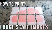 How to Print Large Scale Images on a Regular Printer