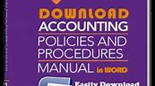 Accounting Policies and Procedures Manual Template Word