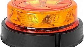 Agrieyes Beacon LED Strobe Lights with Replaceable Lens, Emergency Warning Essential, Amber Flashing Light for Vehicles, Trucks, Tractor, Postal Car