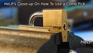 [35] Close-up On How to Open Locks with a Comb Pick