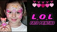 LOL face painting / LOL doll face painting tutorial / LOL dolls face painting ideas