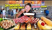24 Hours Eating ONLY Costco Food in Hawaii! World's BEST Costco Food?!