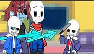 Past "Something new" react to Killer Sans | RUS/ENG | By: Buttercup|