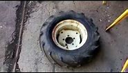 How to mount tractor tires