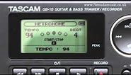Tascam GB-10 Guitar & Bass Phrase Trainer & Recorder with FX