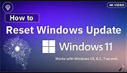 Reset Windows Update in Windows 11