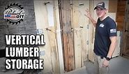 Vertical Lumber & Scrap Wood Storage Rack