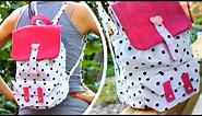 DIY BACKPACK TUTORIAL WITH POCKET DESIGN FROM SCRATCH STEP BY STEP